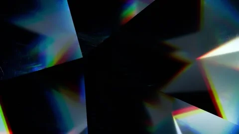 Prismatic Glass Dispersion Loop Video stock 306653961
