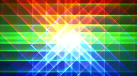 Prismatic grid star abstract background loop, rgb, red green blue 1 Stock Footage 40053267