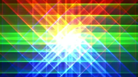 Prismatic grid star abstract background loop, rgb, red green blue shimmer 1 Stock Footage 40053429