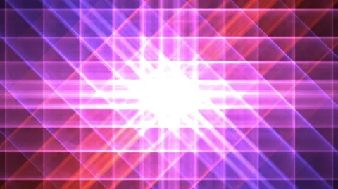 Prismatic grid star abstract background loop pink purple shimmer Stock Footage 40054483