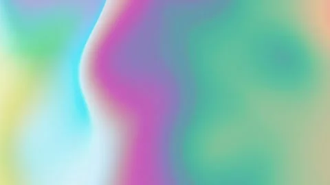 Prismatic iridescent gradient surface with wavy motion and abstract shapes Stock Footage 295998822