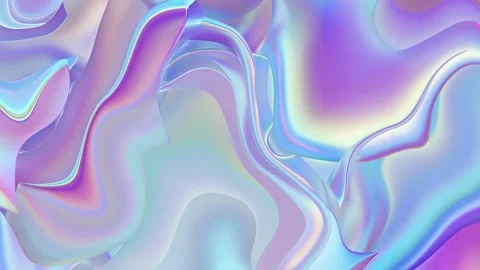 Prismatic iridescent gradient surface with wavy motion and abstract shapes Stock Footage 295999000