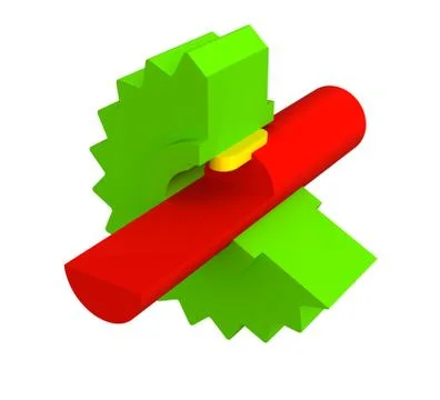 Prismatic key Stock Illustration