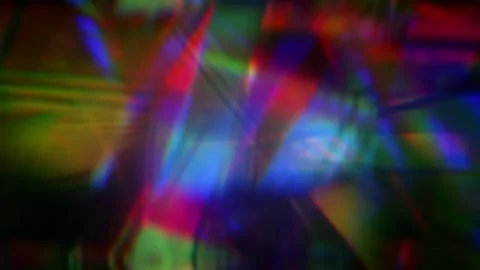 Prismatic Light Shards Abstract Background Seamless Loop Vídeos de archivo 343121327