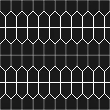 Prismatic tiles texture. Geometric seamless pattern with polygons Stock Illustration