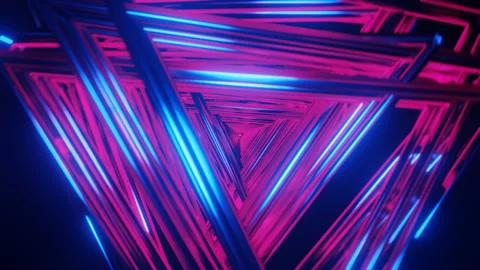 Prismatically pulsating futuristic hypnotic video backdrop. Stock Footage 234277281