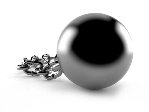 Prison ball Stock Illustration