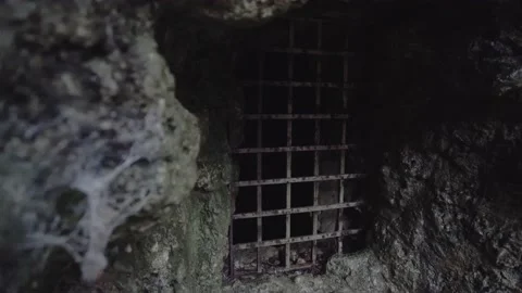 Prison bar in a cave 動画素材 165241759