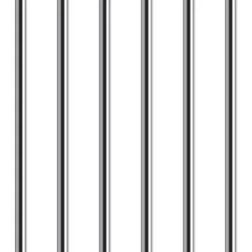 Prison bar seamless pattern. Vector realistic illustration. Stock Illustration