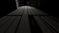 Prison bars cell closing long shadow HD Footage