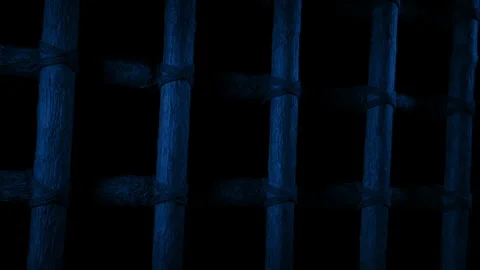 Prison Bars In The Dark Medieval Jail Stock Video Pond5