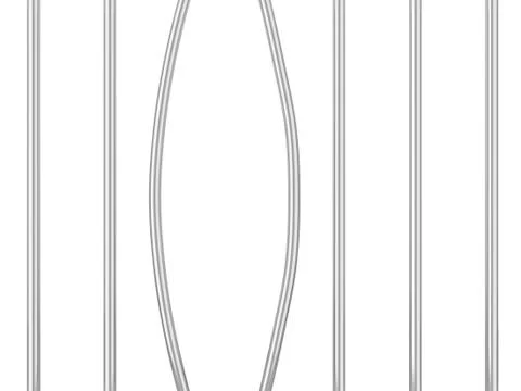 Prison bars Illustrazione stock