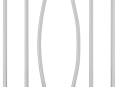 Prison bars Illustrazione stock