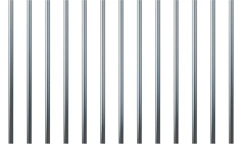 Prison bars isolated on white. Vector prison bars illustration. freedom concept. Stock Illustration