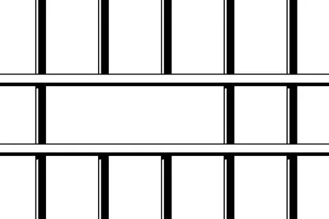 Prison Bars Jail Cell Concept Vector イラスト素材