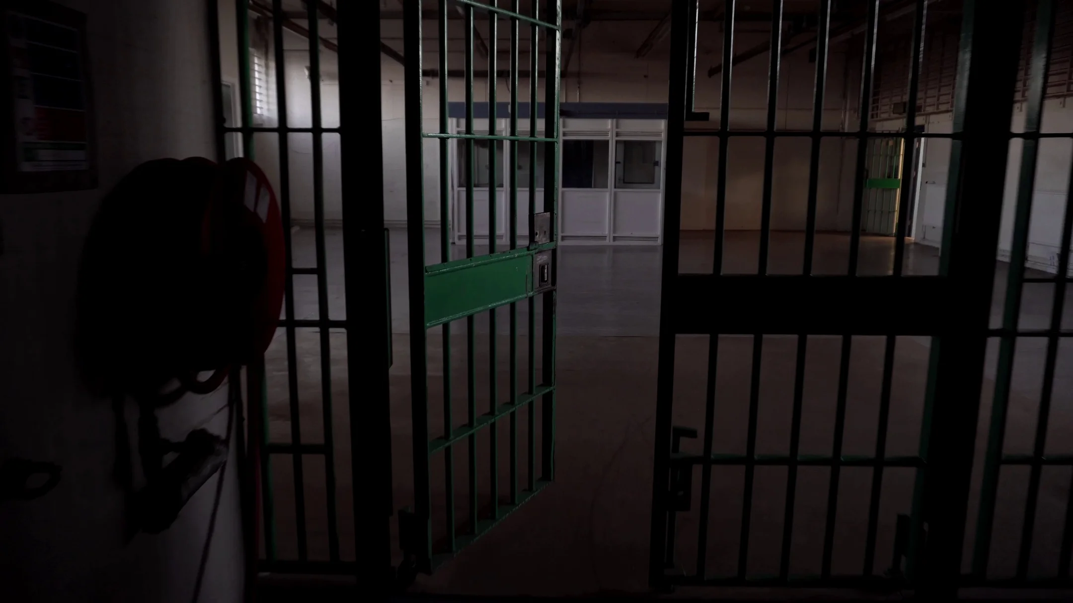 Prison Bars Open POV in Corridor Dark, D... | Stock Video | Pond5