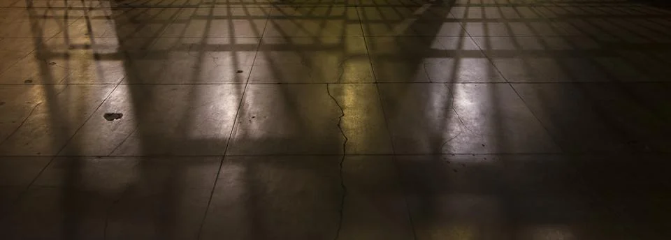 Prison Bars Shadows Foto stock