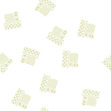 Prison building glyph vector seamless pattern isolated Stock Illustration