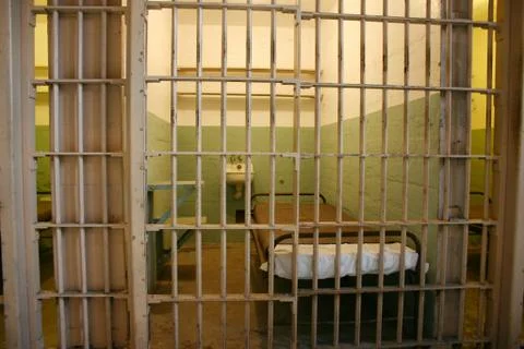 Prison cell in alcatraz Stock Photos