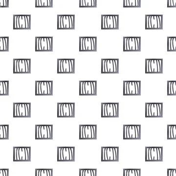 Prison cell bars window seamless pattern background Stock Illustration