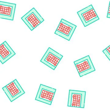 Prison cell door vector seamless pattern Stock Illustration