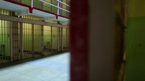 Prison Cell From Inside Bars Vidéo 10902428