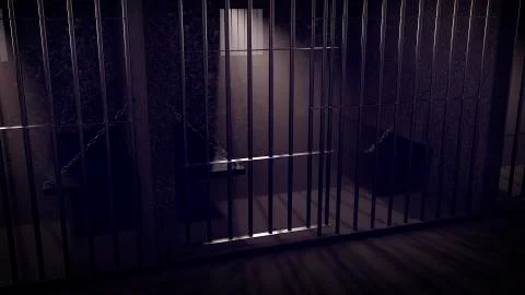 Prison cell interior 스톡 일러스트