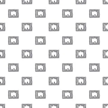 Prison cell window bars seamless pattern Stockillustratie