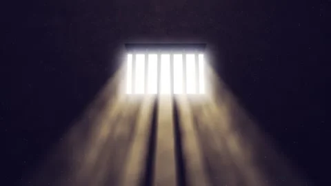 Prison cell window Stock Footage 263896879