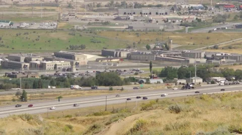 Prison complex from above Vídeos de archivo 41131715