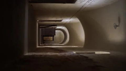 Prison corridor vertical video FullHD Stock Footage 246757528