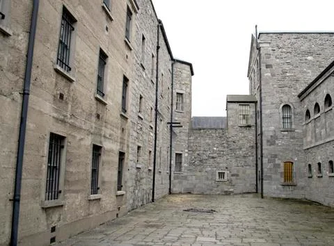Prison courtyard Stock Photos