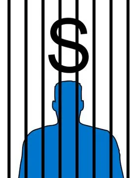 Prison dollar Stock Illustration