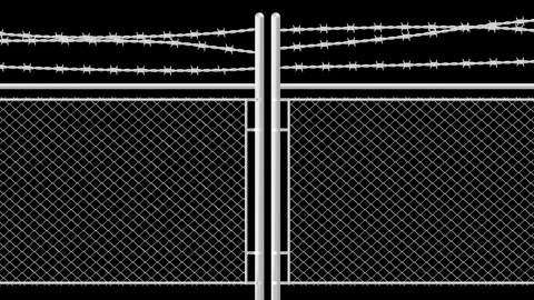 Prison door closing and opening animation. 動画素材 336950223