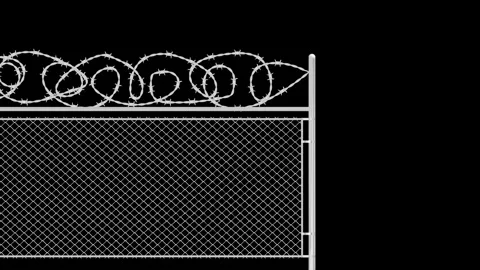Prison door closing and opening animation. Video stock 336950226