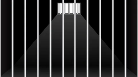 Prison door closing and opening animation. 動画素材 336950291