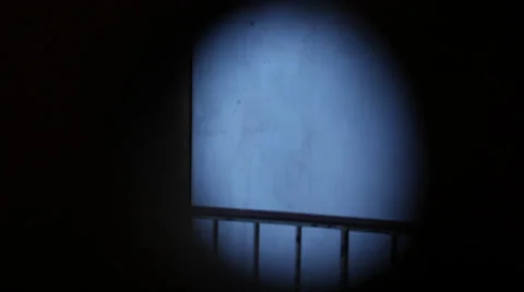 PRISON DOORS - PEEPING HOLE EFFECT Stock Footage 28097118