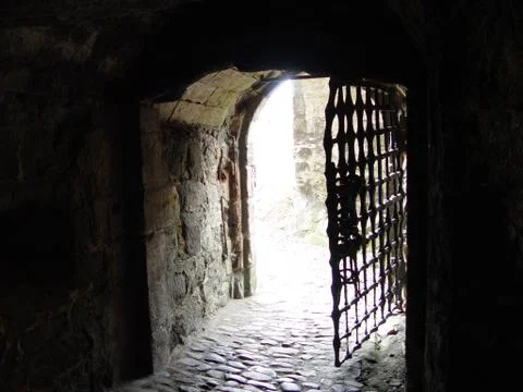 Prison gate Foto stock