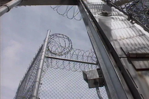 Prison gates 01 Video stock 645563