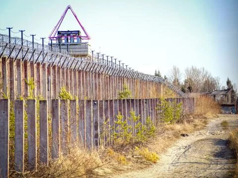 Prison Guard Tower. Stock Photos