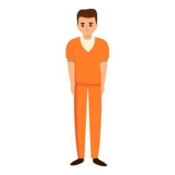 Prison icon, cartoon style Stock Illustration
