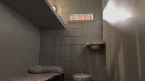 Prison jail cell day interior Stock Footage 225188986