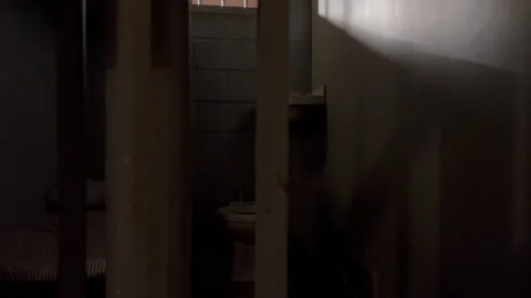 Prison jail cell moody Stock Footage 225172219