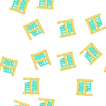 Prison library color icon vector isolated illustration Stockillustratie