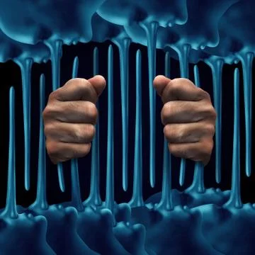 Prison Lies Concept Иллюстрация