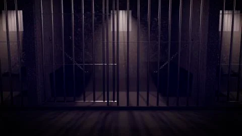 A prison at night Stock-Illustration