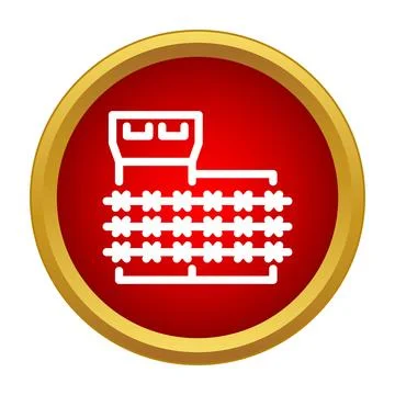 Prison or jail facility with barbed wire icon イラスト素材