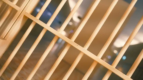 Prison, prison cell bars and prison door, escape from prison, bank vault Stock Footage 98167368