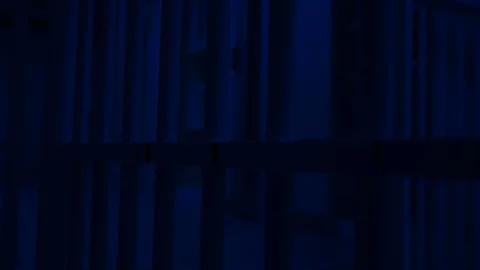 Prison, prison cell bars and prison door, escape from prison, bank vault Stock Footage 98167437