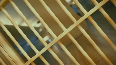 Prison, prison cell bars and prison door, escape from prison, bank vault Stock Footage 98168390